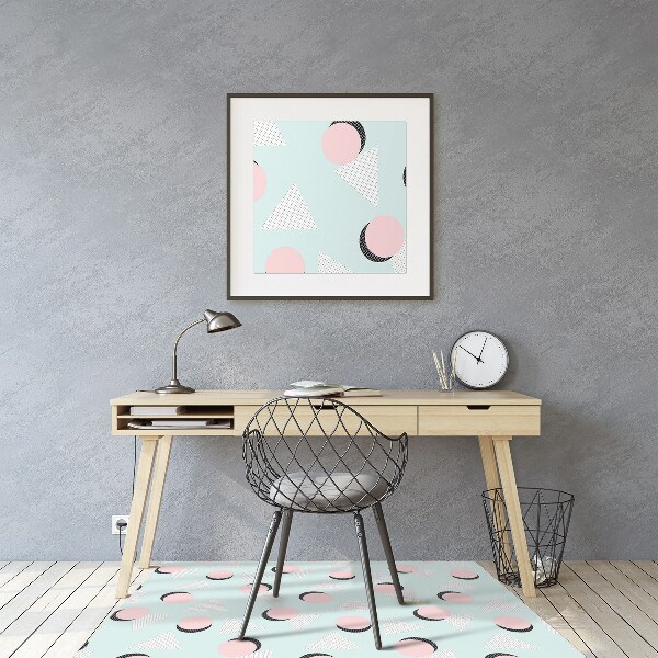 Office chair mat Circles and triangles