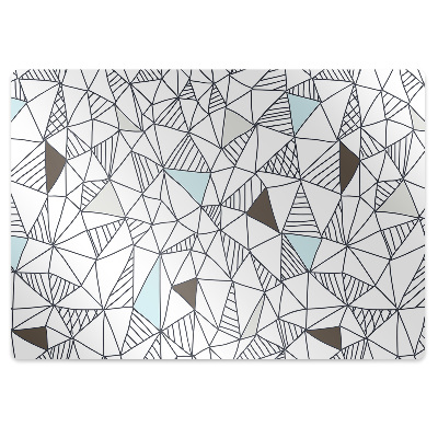 Office chair mat geometric pattern