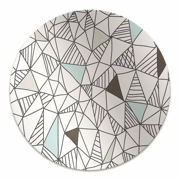 Office chair mat geometric pattern