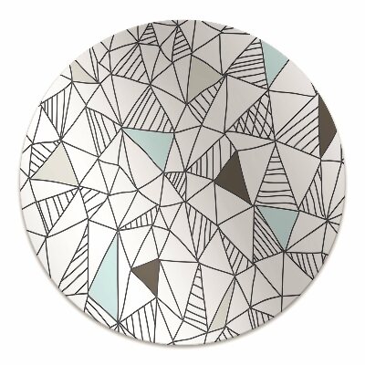 Office chair mat geometric pattern