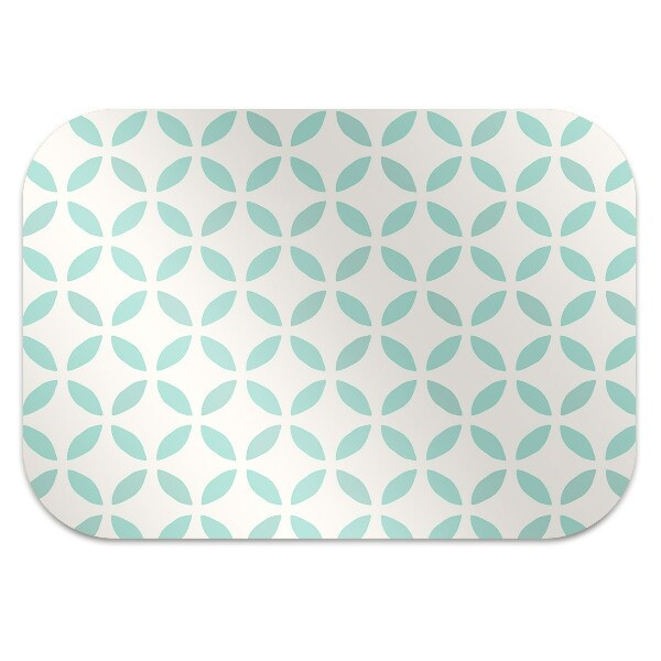 Chair mat floor panels protector symmetrical pattern