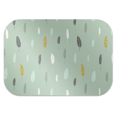 Office chair mat Leaves