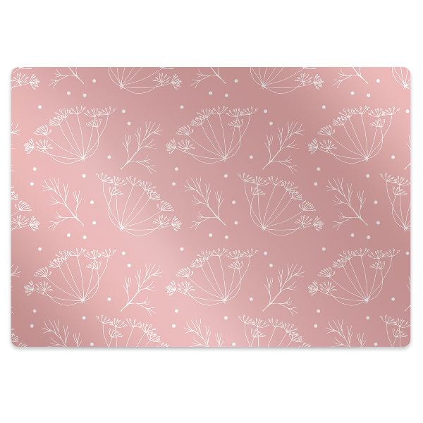 Desk chair mat Florence fennel