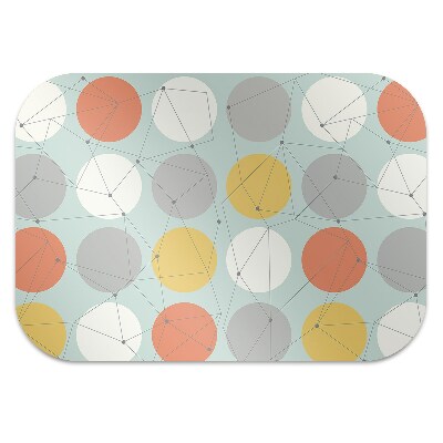 Office chair mat geometric pattern