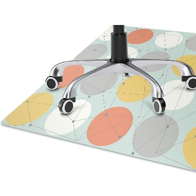 Office chair mat geometric pattern