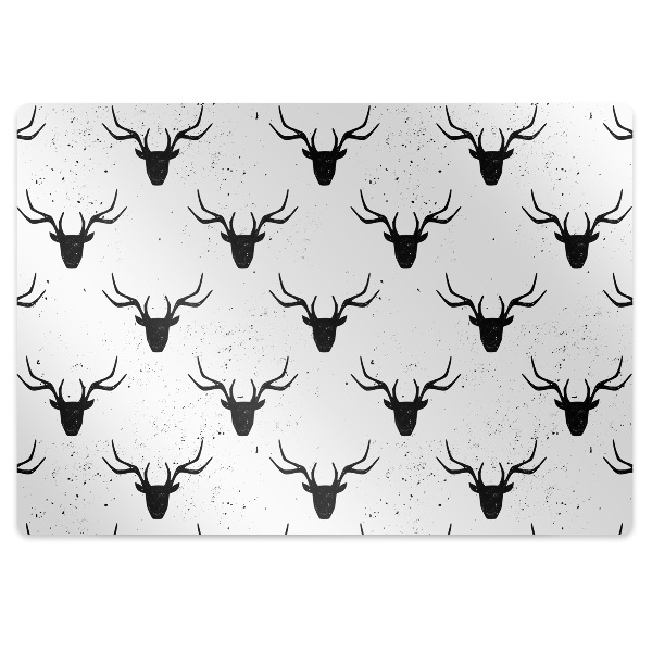 Desk chair mat deer head