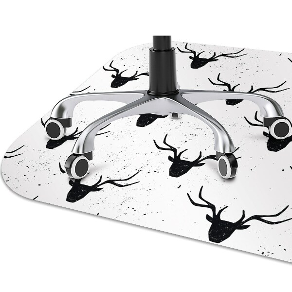 Desk chair mat deer head