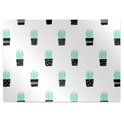 Office chair mat cacti