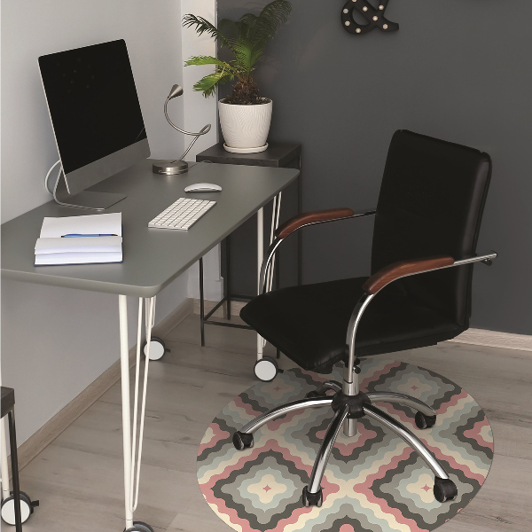 Computer chair mat retro illusion