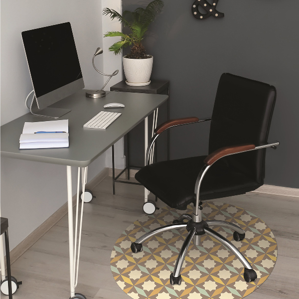 Computer chair mat vintage pattern