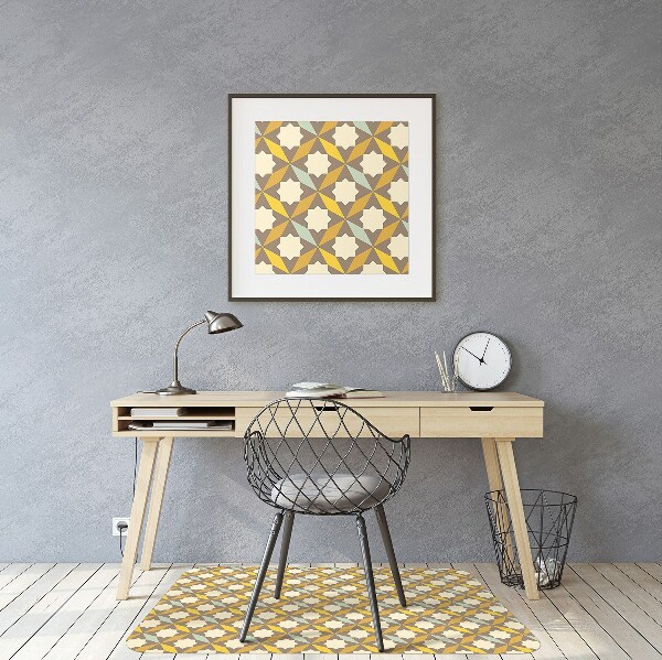 Computer chair mat vintage pattern