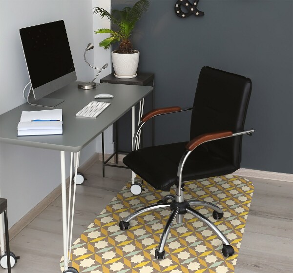 Computer chair mat vintage pattern