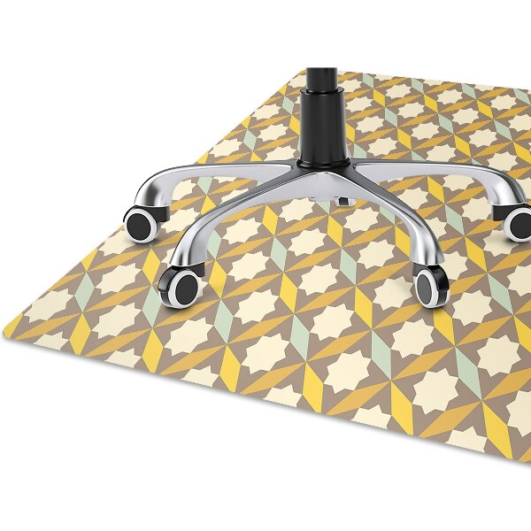 Computer chair mat vintage pattern