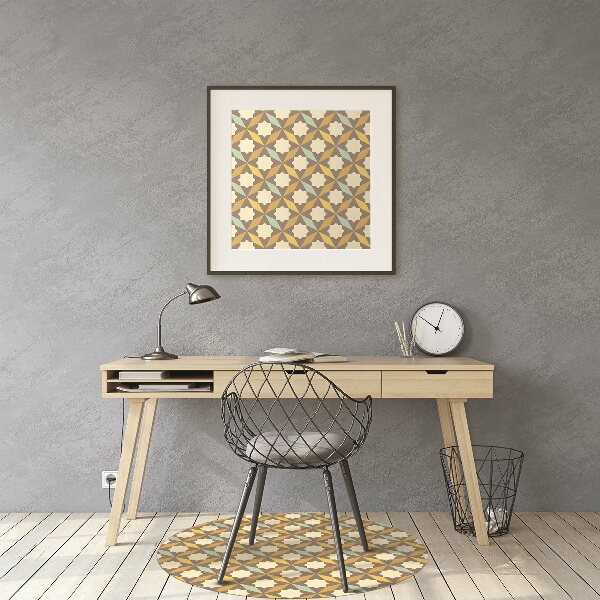 Computer chair mat vintage pattern