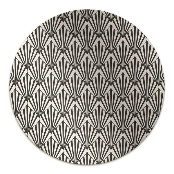 Office chair floor protector geometric patterns