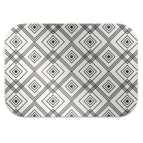 Chair mat geometric illusion