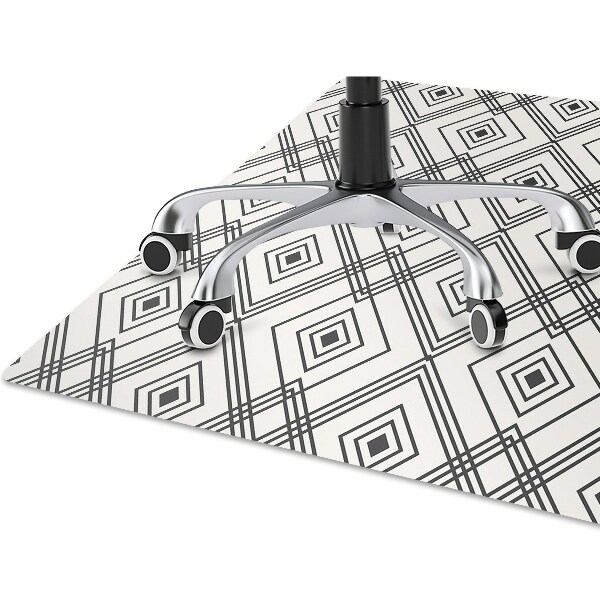 Chair mat geometric illusion