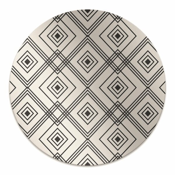 Chair mat geometric illusion