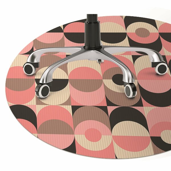 Office chair mat ancient pattern