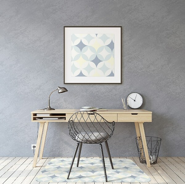 Office chair floor protector retro texture