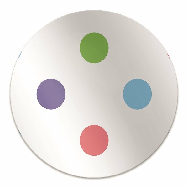 Office chair mat colored dots