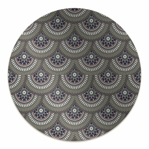 Computer chair mat ornate