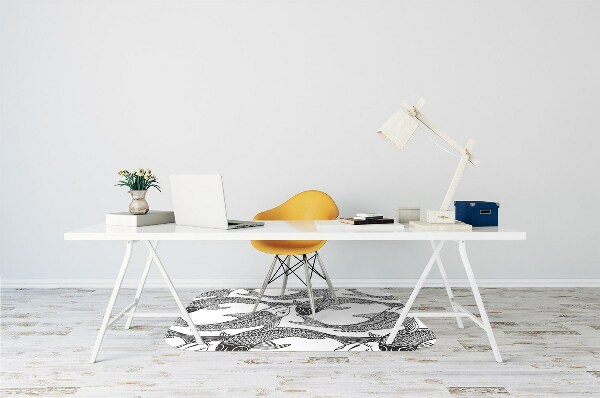Office chair mat Koi fish