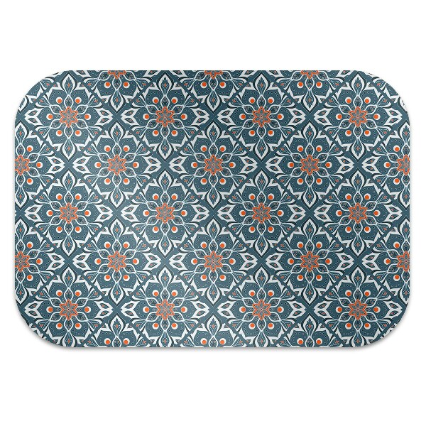Computer chair mat mandala pattern