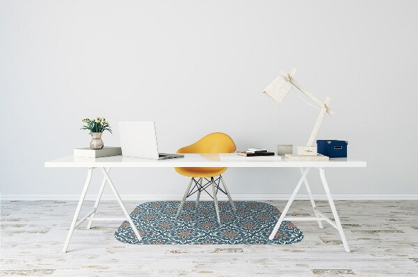 Computer chair mat mandala pattern