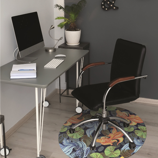 Desk chair mat Goldfish