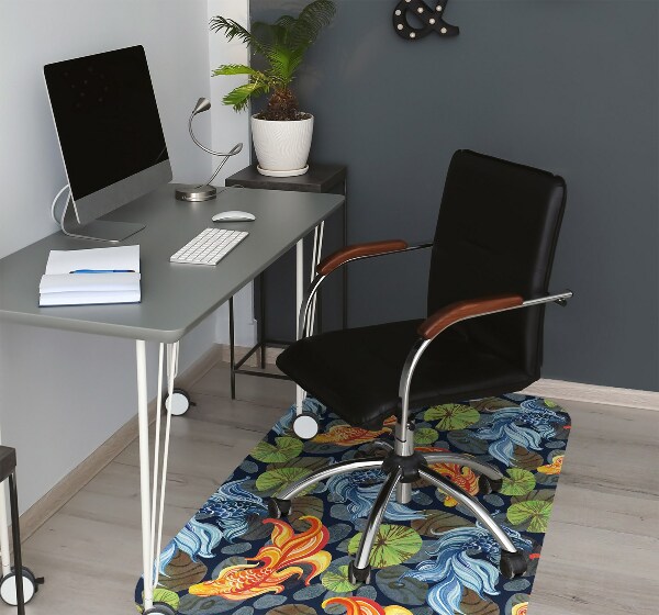 Desk chair mat Goldfish