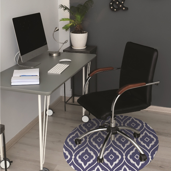 Desk chair mat Persian pattern