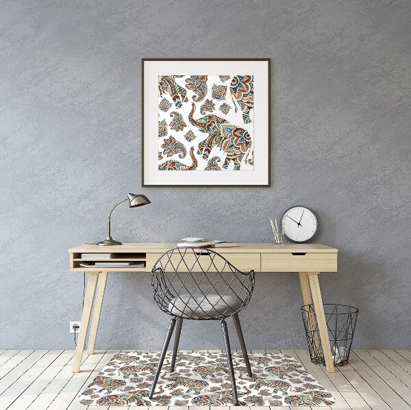 Office chair mat elephants