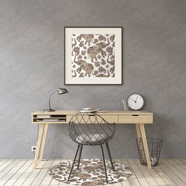 Office chair mat elephants