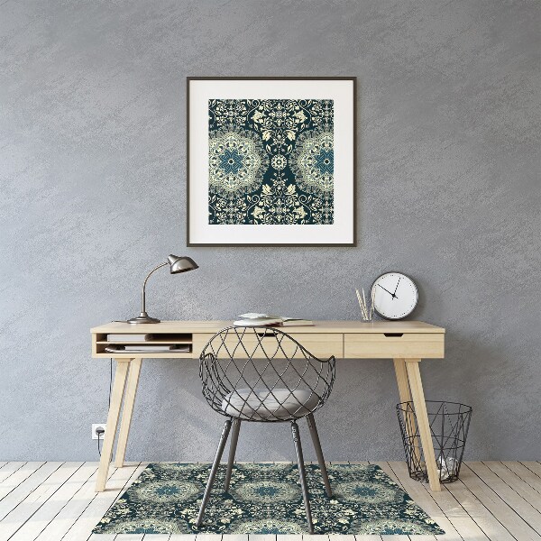 Office chair mat Damask