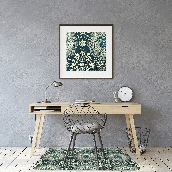 Office chair mat Damask