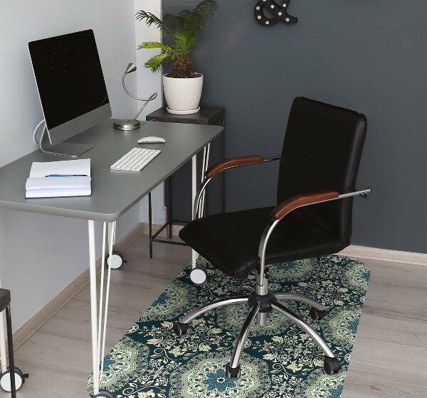 Office chair mat Damask