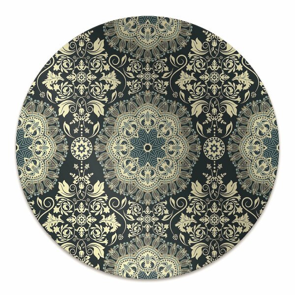 Office chair mat Damask