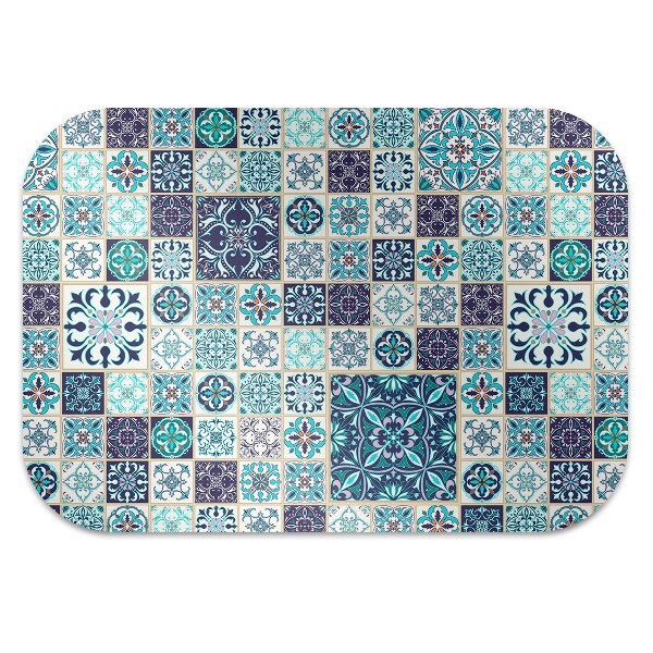 Chair mat floor panels protector beautiful patchwork