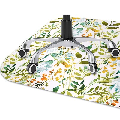 Desk chair mat flowers Boho