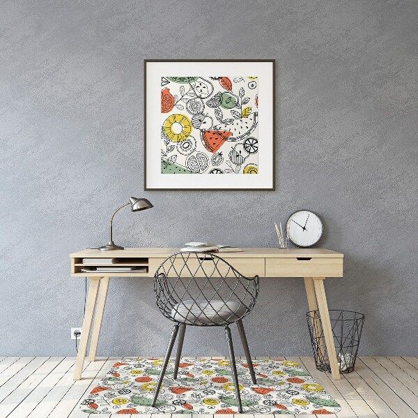 Office chair floor protector contours Fruit