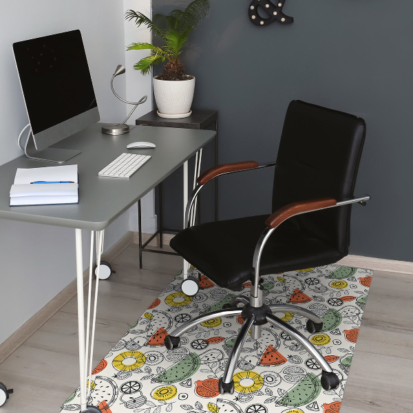 Office chair floor protector contours Fruit