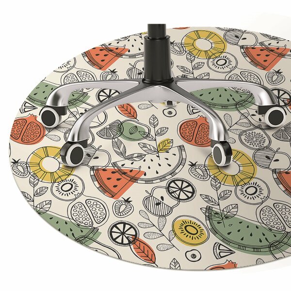 Office chair floor protector contours Fruit
