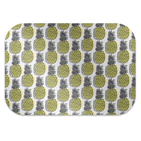 Office chair floor protector pineapple pattern