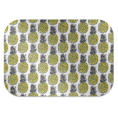 Office chair floor protector pineapple pattern