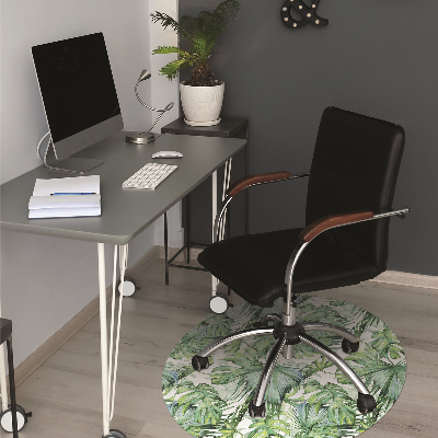 Desk chair mat dense jungle