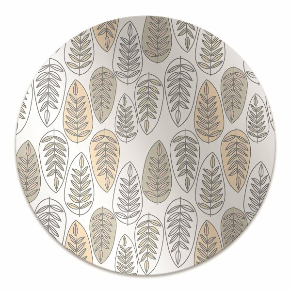 Office chair floor protector leaves graphics