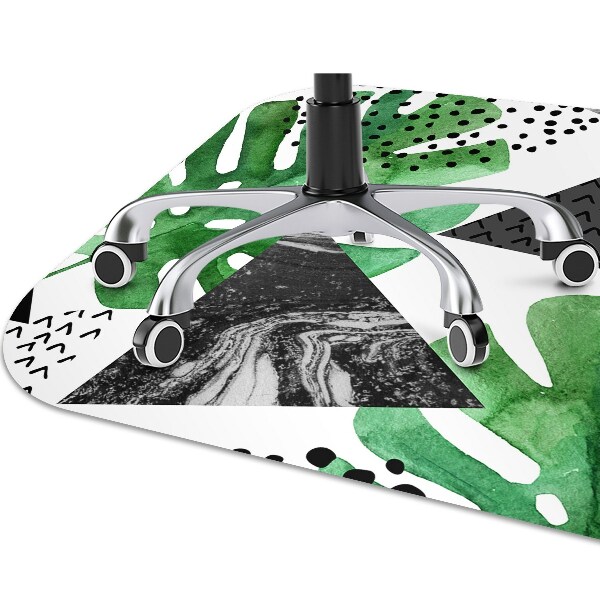 Office chair floor protector Abstraction jungle