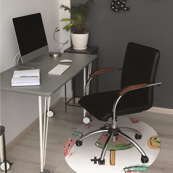 Office chair mat Watermelon on a stick