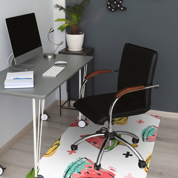 Office chair mat Watermelon on a stick